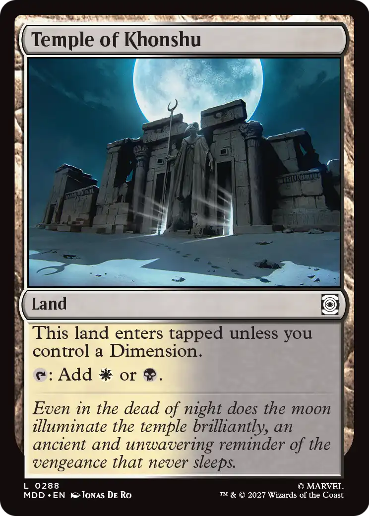 Temple of Khonshu [Marvel: Darkhold Destiny] | Card Citadel