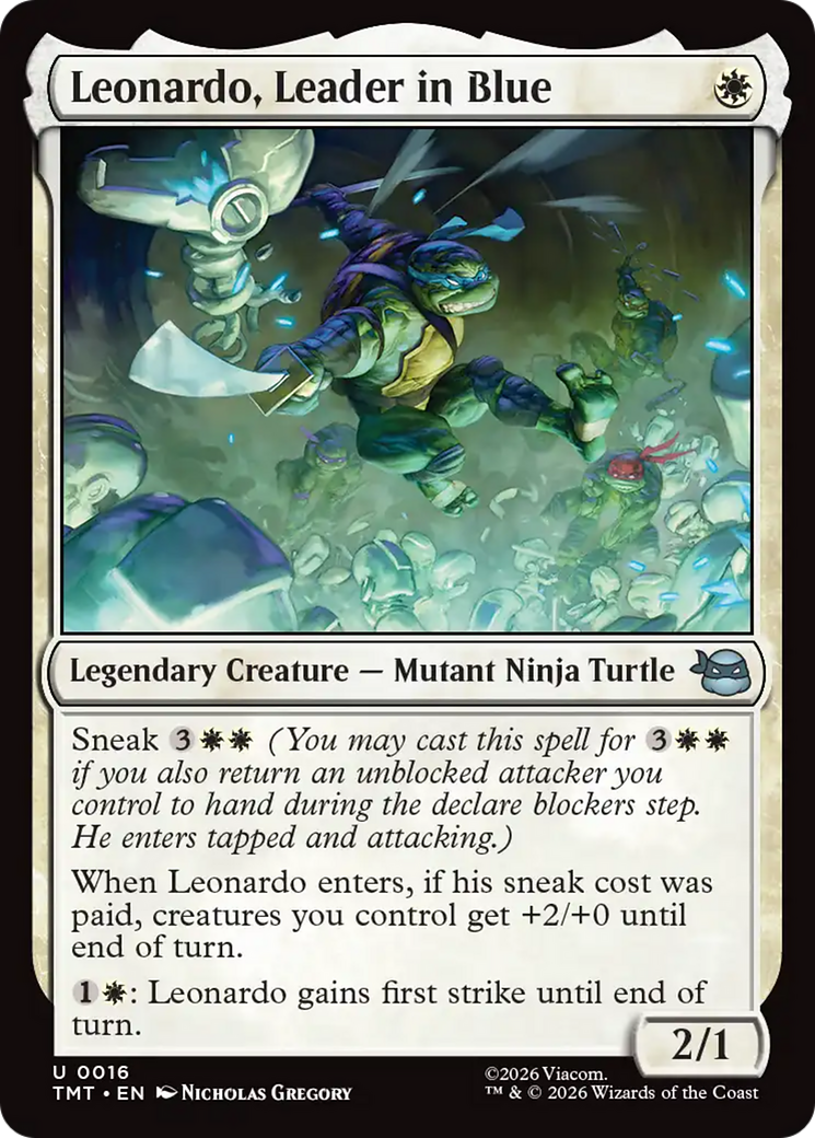 Leonardo, Leader in Blue [Teenage Mutant Ninja Turtles] | Card Citadel