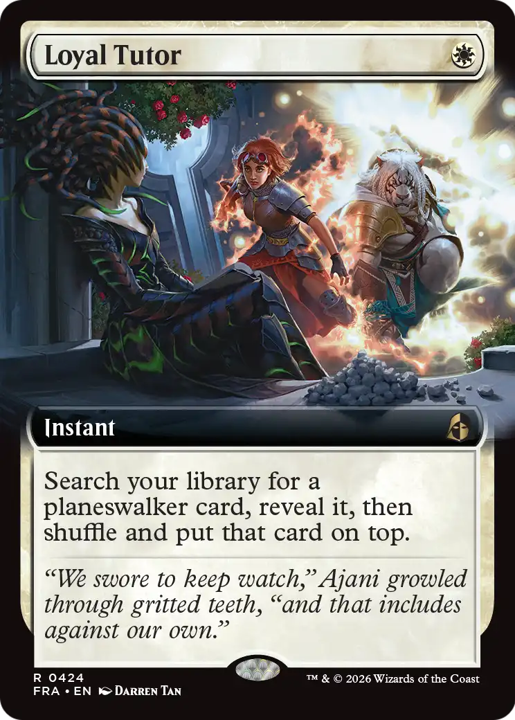 Loyal Tutor (Extended Art) [Reality Fracture] | Card Citadel
