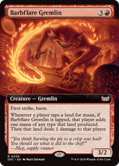 Barbflare Gremlin (Extended Art) [Duskmourn: House of Horror Commander] | Card Citadel