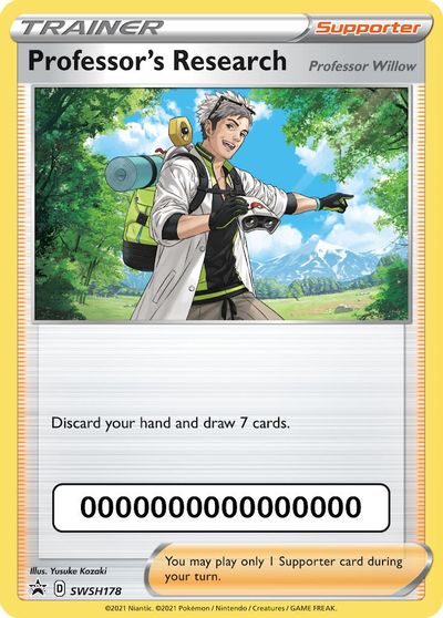 Professor's Research (SWSH178) (Pokemon Go Code) [Sword & Shield: Black Star Promos] | Card Citadel