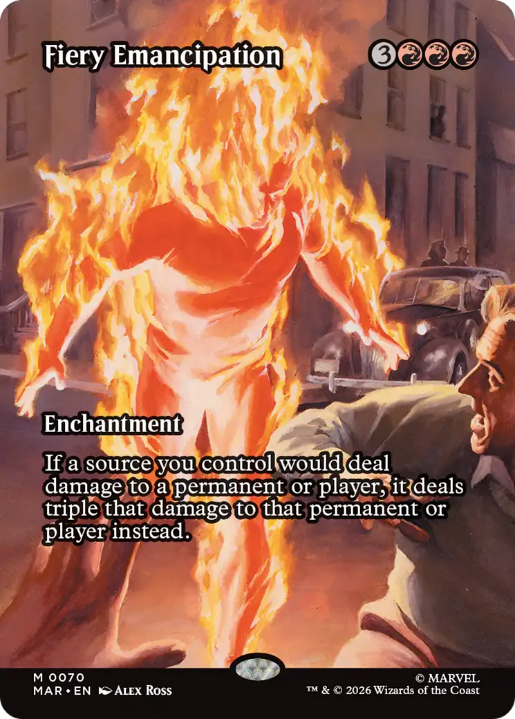 Fiery Emancipation (Borderless) [Marvel Universe: Eternal-Legal] | Card Citadel