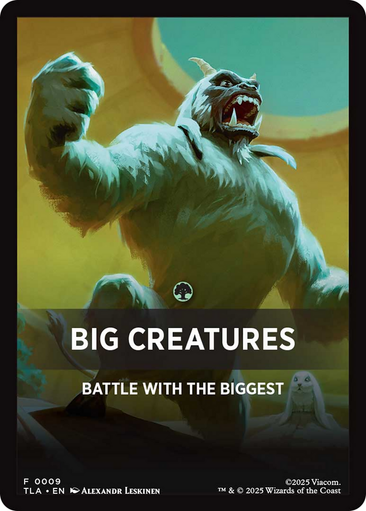 Big Creatures Theme Card [Avatar: The Last Airbender Tokens] | Card Citadel