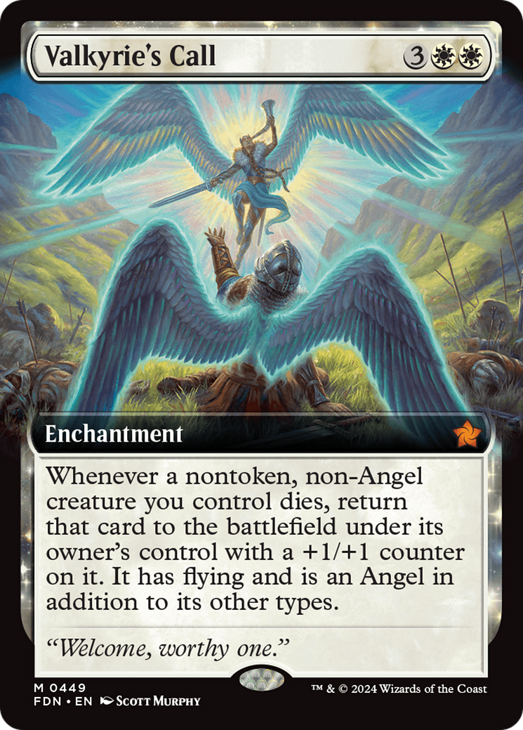 Valkyrie's Call (Extended Art) [Foundations] | Card Citadel