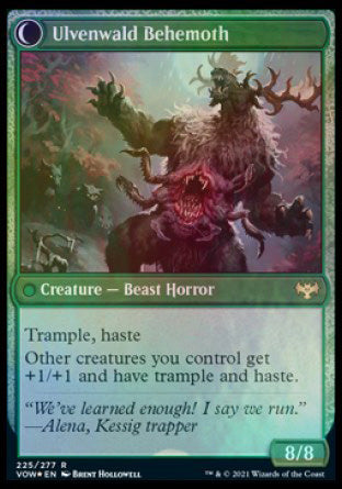 Ulvenwald Oddity // Ulvenwald Behemoth [Innistrad: Crimson Vow Prerelease Promos] | Card Citadel