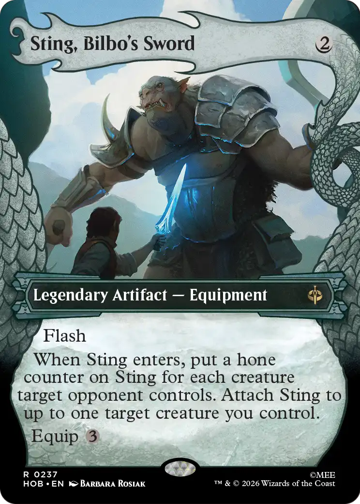 Sting, Bilbo's Sword (Showcase) [The Hobbit] | Card Citadel