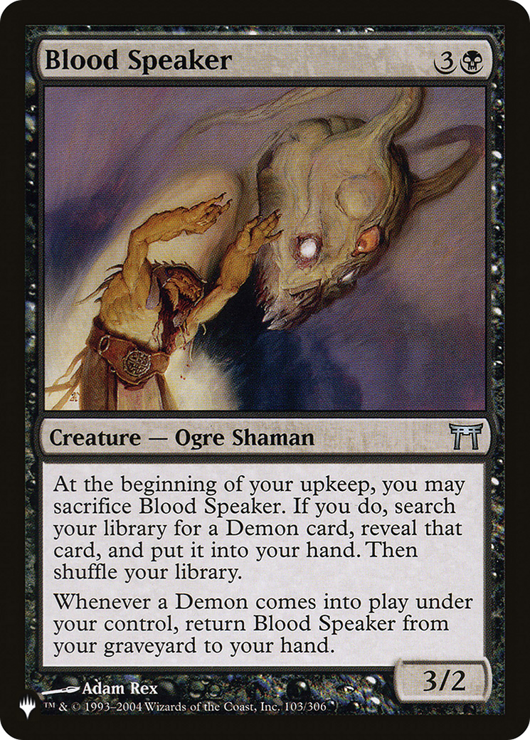 Blood Speaker [The List Reprints] | Card Citadel