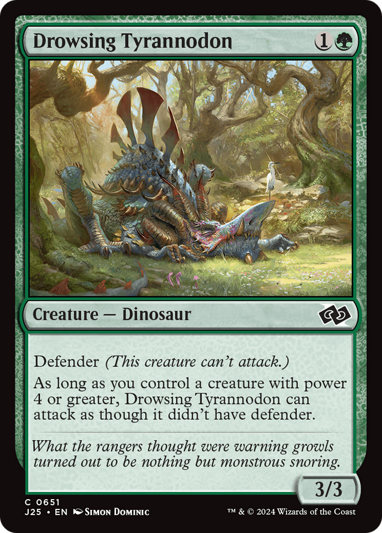 Drowsing Tyrannodon [Foundations Jumpstart] | Card Citadel