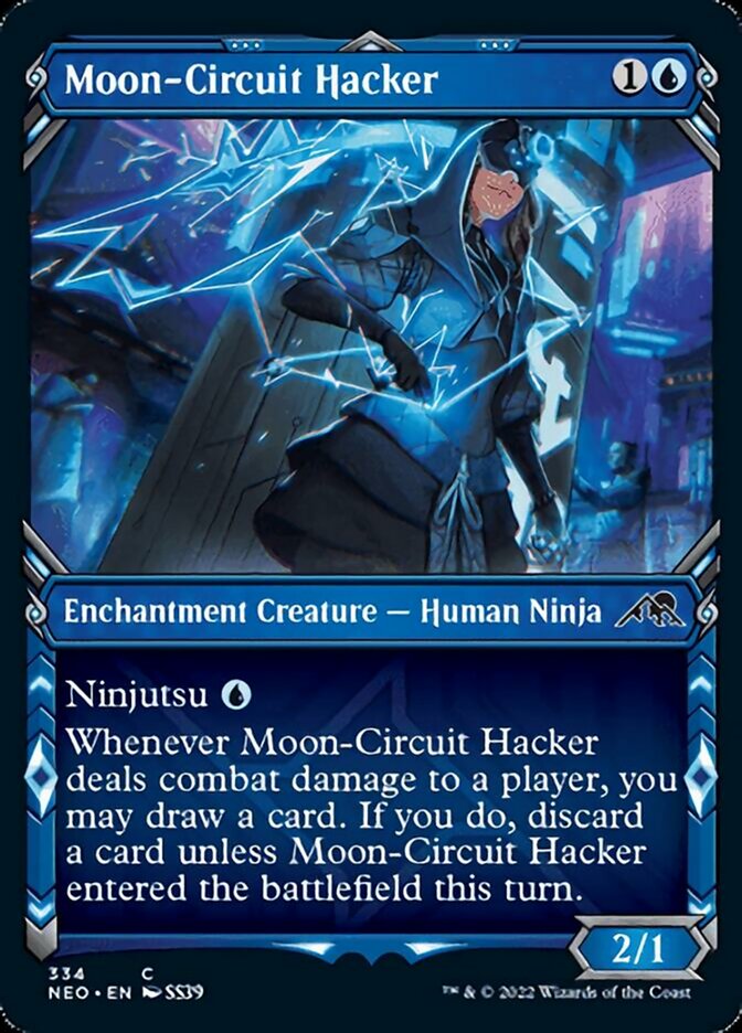 Moon-Circuit Hacker (Showcase Ninja) [Kamigawa: Neon Dynasty] | Card Citadel