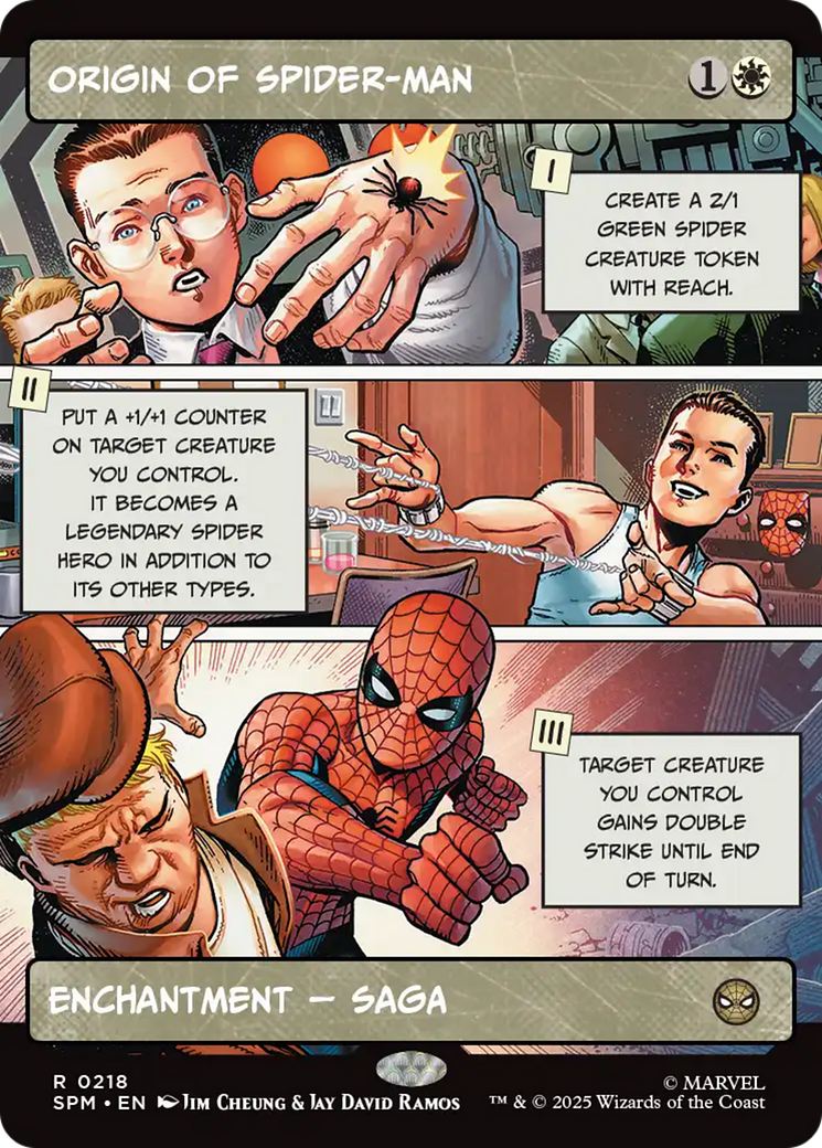 Origin of Spider-Man (Borderless) [Marvel's Spider-Man] | Card Citadel