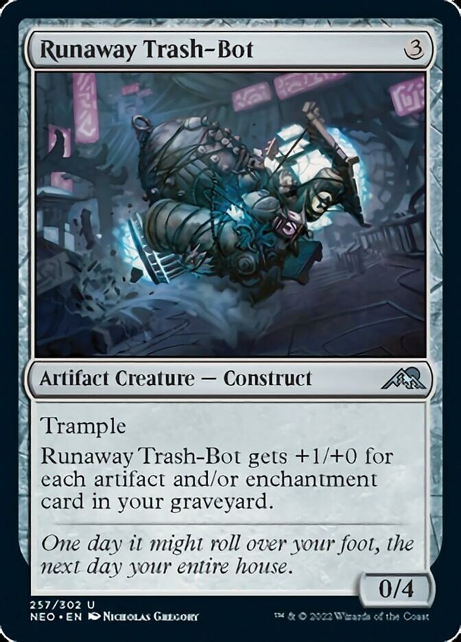 Runaway Trash-Bot [Kamigawa: Neon Dynasty] | Card Citadel