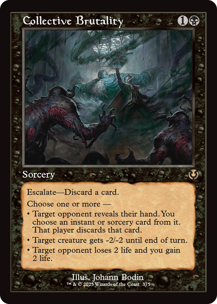 Collective Brutality (Retro Frame) [Innistrad Remastered] | Card Citadel