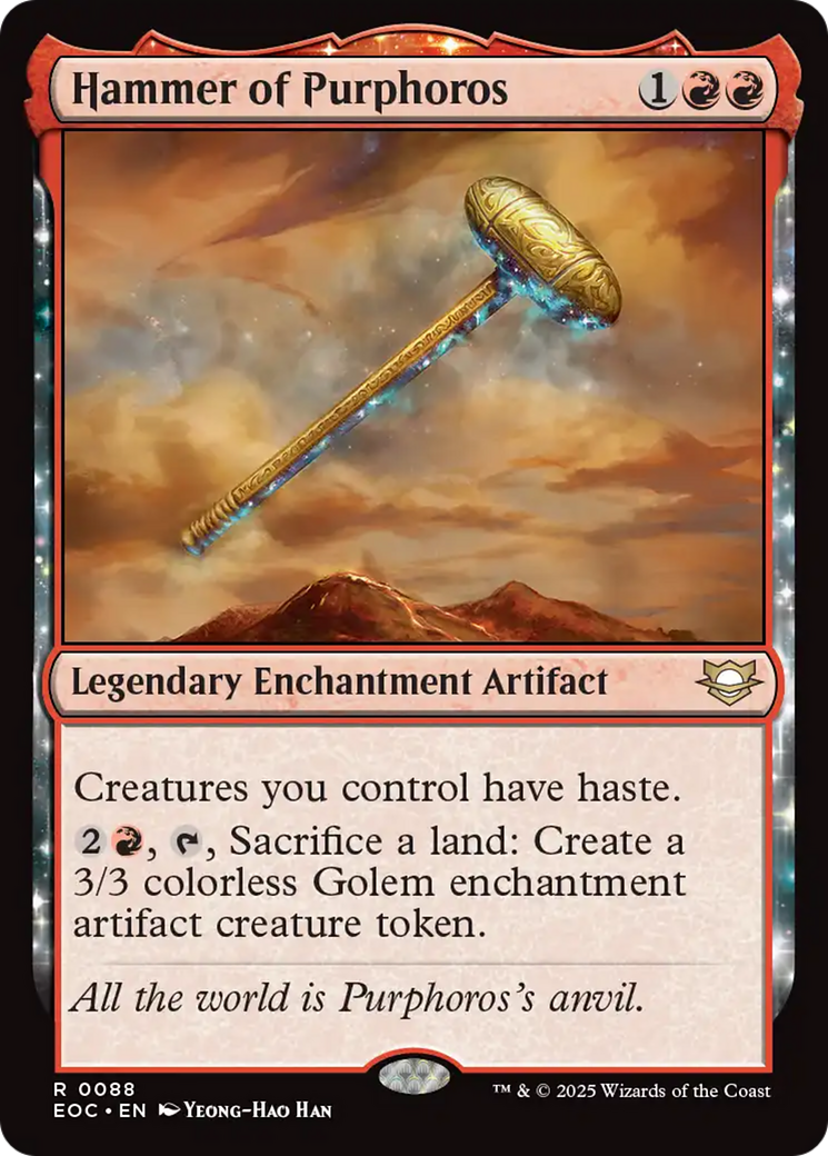 Hammer of Purphoros [Edge of Eternities Commander] | Card Citadel