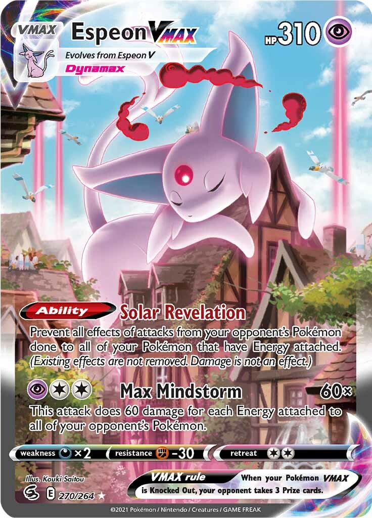 Espeon VMAX (270/264) [Sword & Shield: Fusion Strike] | Card Citadel