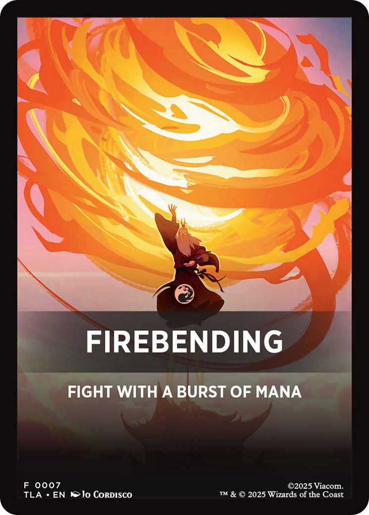 Firebending Theme Card [Avatar: The Last Airbender Tokens] | Card Citadel