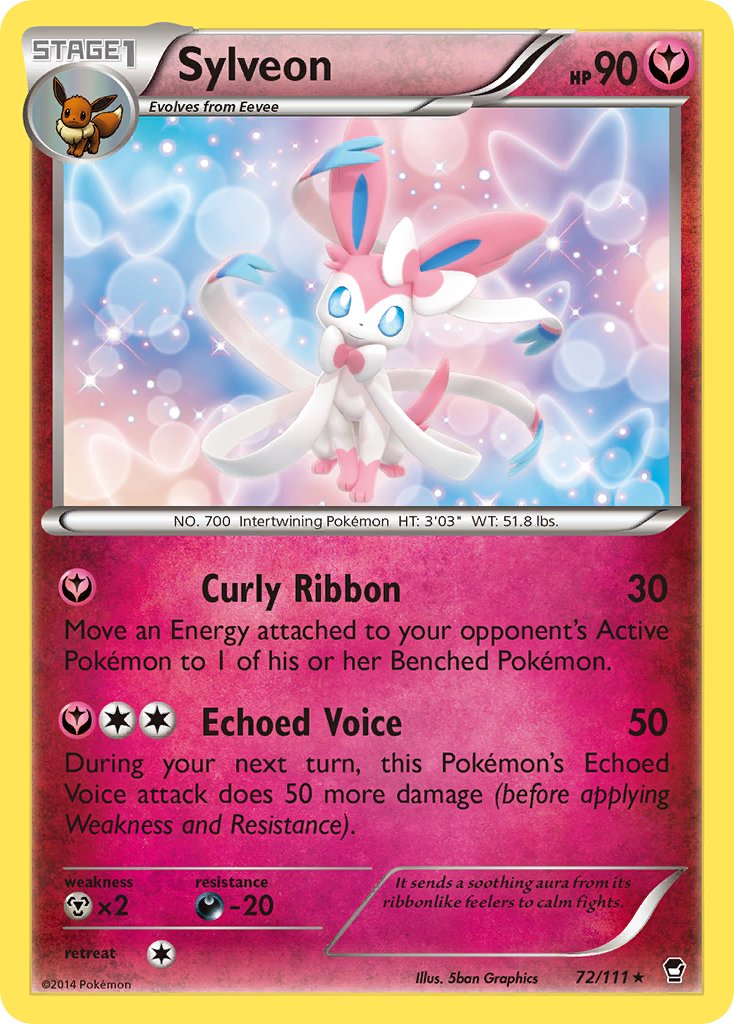 Sylveon (72/111) (Theme Deck Exclusive) [XY: Furious Fists] | Card Citadel