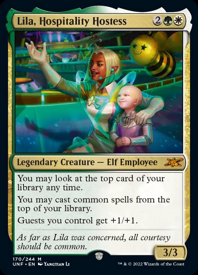 Lila, Hospitality Hostess [Unfinity] | Card Citadel