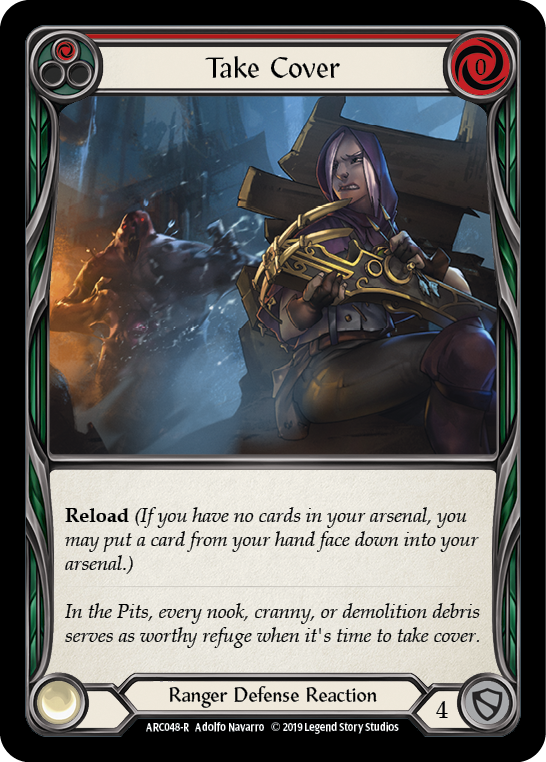 Take Cover (Red) [ARC048-R] (Arcane Rising)  1st Edition Normal | Card Citadel