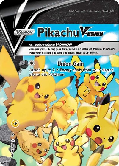 Pikachu V-UNION (SWSH139) (Celebrations) [Sword & Shield: Black Star Promos] | Card Citadel