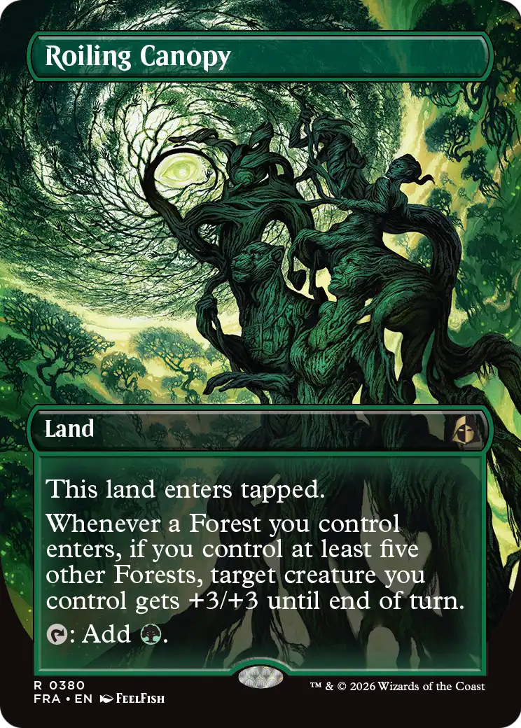 Roiling Canopy (Borderless) [Reality Fracture] | Card Citadel