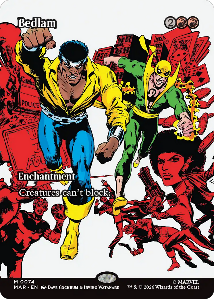 Bedlam (Borderless) [Marvel Universe: Eternal-Legal] | Card Citadel