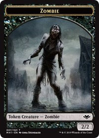 Zombie (007) // Elephant (012) Double-Sided Token [Modern Horizons Tokens] | Card Citadel