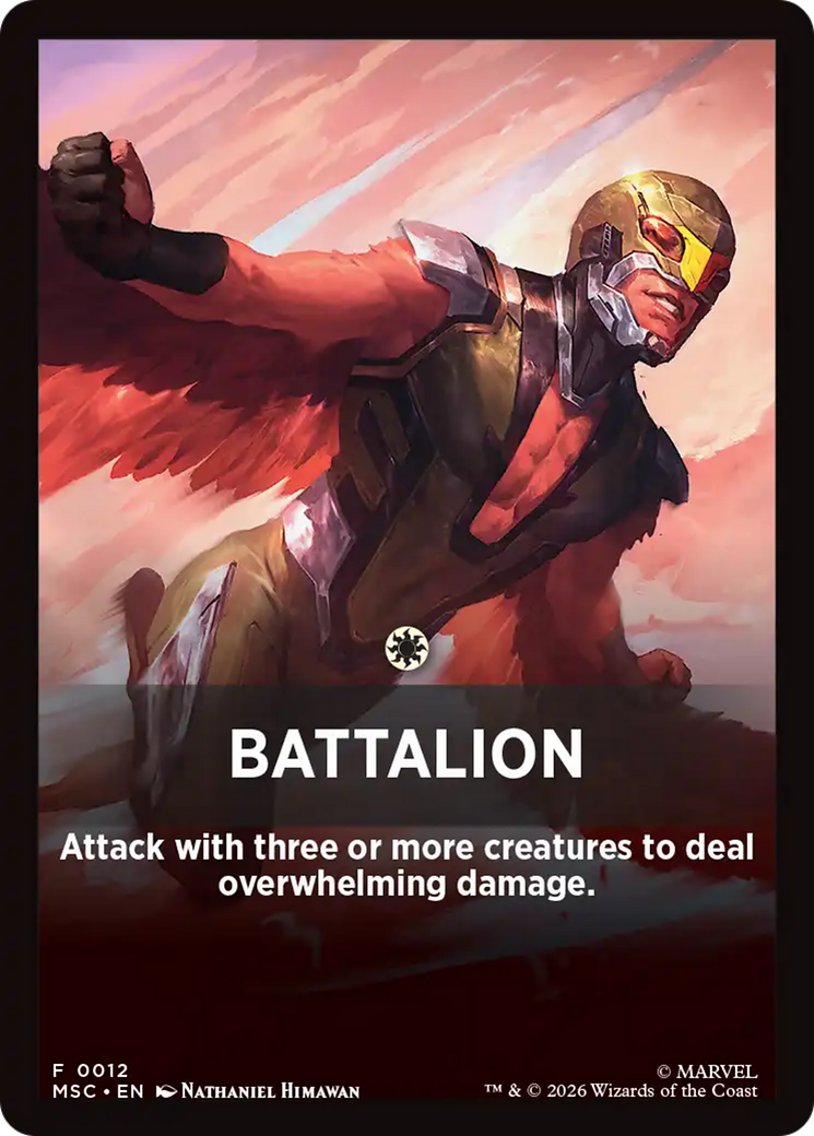 Battalion Theme Card [Marvel Super Heroes Commander] | Card Citadel