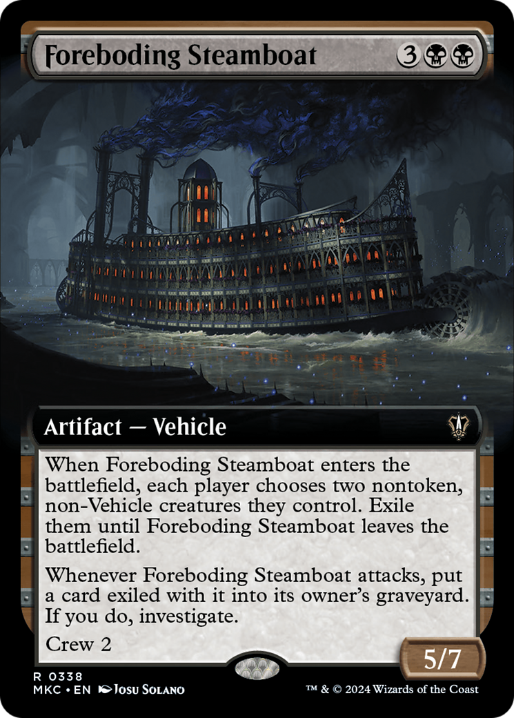 Foreboding Steamboat (Extended Art) [Murders at Karlov Manor Commander] | Card Citadel