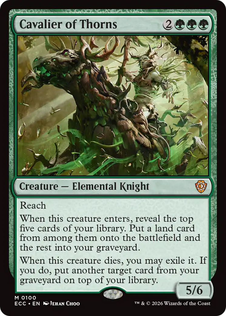 Cavalier of Thorns [Lorwyn Eclipsed Commander] | Card Citadel