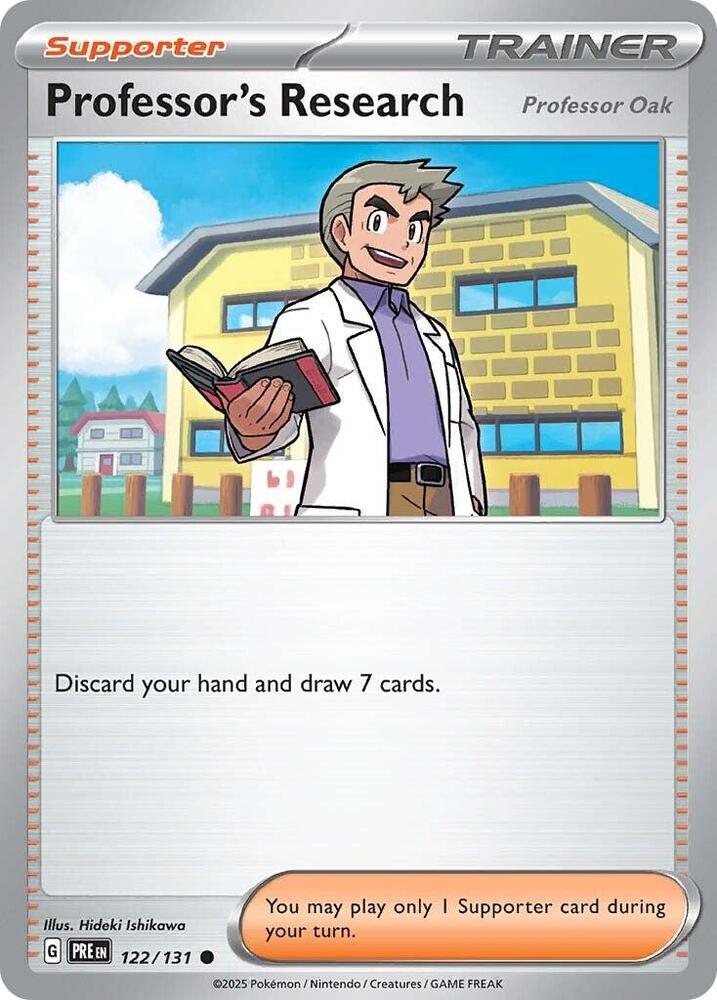 Professor's Research (122/131) [Professor Oak] [Scarlet & Violet: Prismatic Evolutions] | Card Citadel