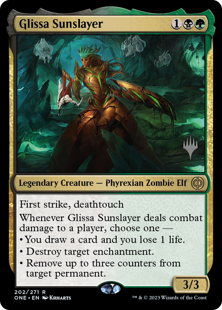 Glissa Sunslayer (Promo Pack) [Phyrexia: All Will Be One Promos] | Card Citadel