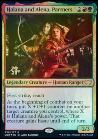 Halana and Alena, Partners [Innistrad: Crimson Vow Prerelease Promos] | Card Citadel