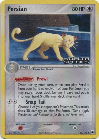 Persian (50/113) (Stamped) [EX: Delta Species] | Card Citadel