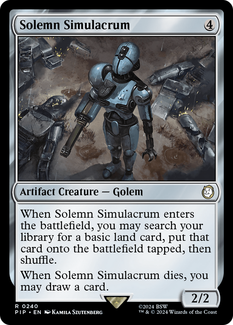 Solemn Simulacrum [Fallout] | Card Citadel