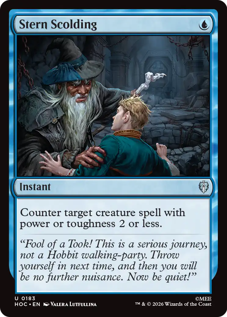 Stern Scolding [The Hobbit: Eternal-Legal] | Card Citadel