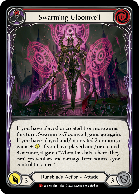 Swarming Gloomveil [EVR105] (Everfest)  1st Edition Rainbow Foil | Card Citadel