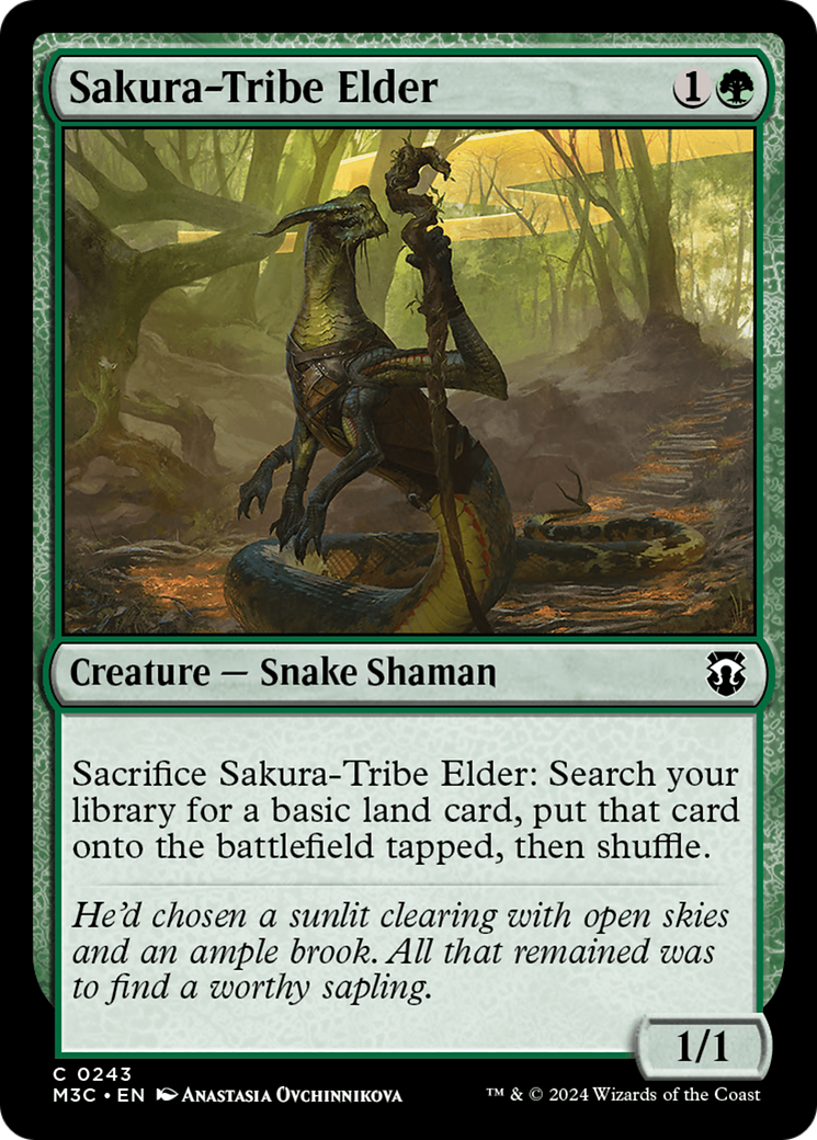 Sakura-Tribe Elder (Ripple Foil) [Modern Horizons 3 Commander] | Card Citadel