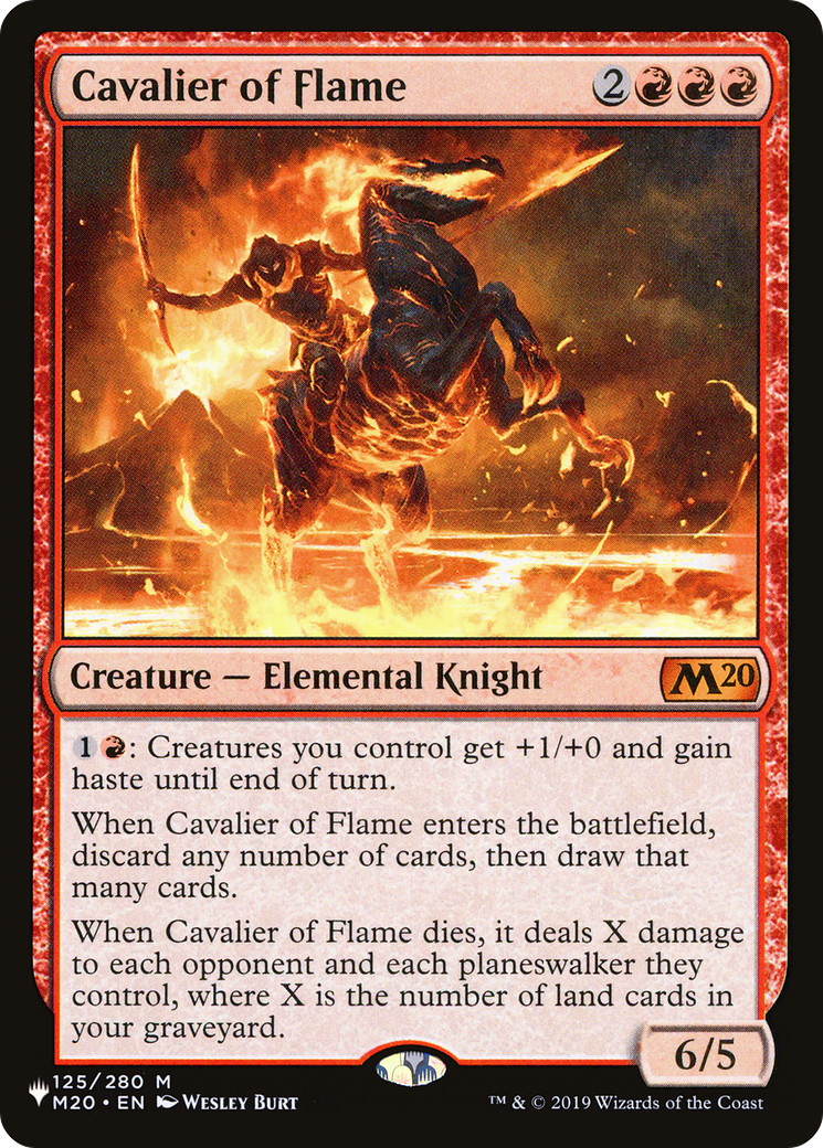 Cavalier of Flame [The List Reprints] | Card Citadel