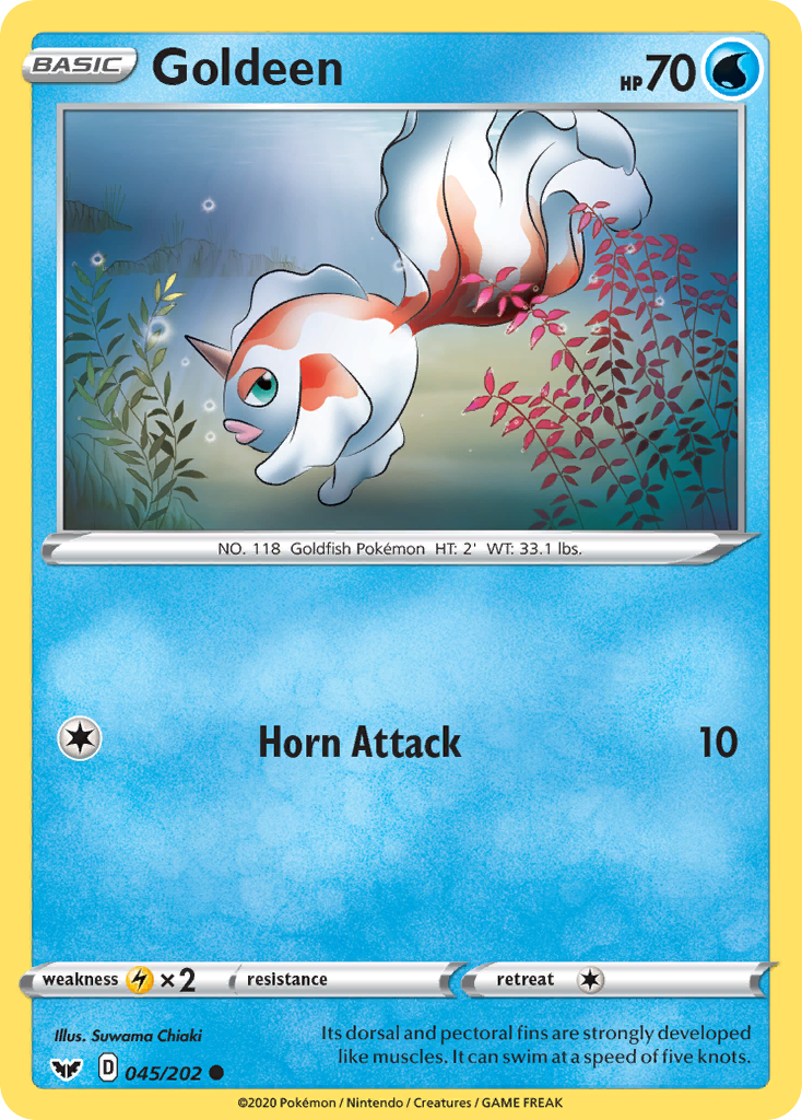 Goldeen (045/202) [Sword & Shield: Base Set] | Card Citadel