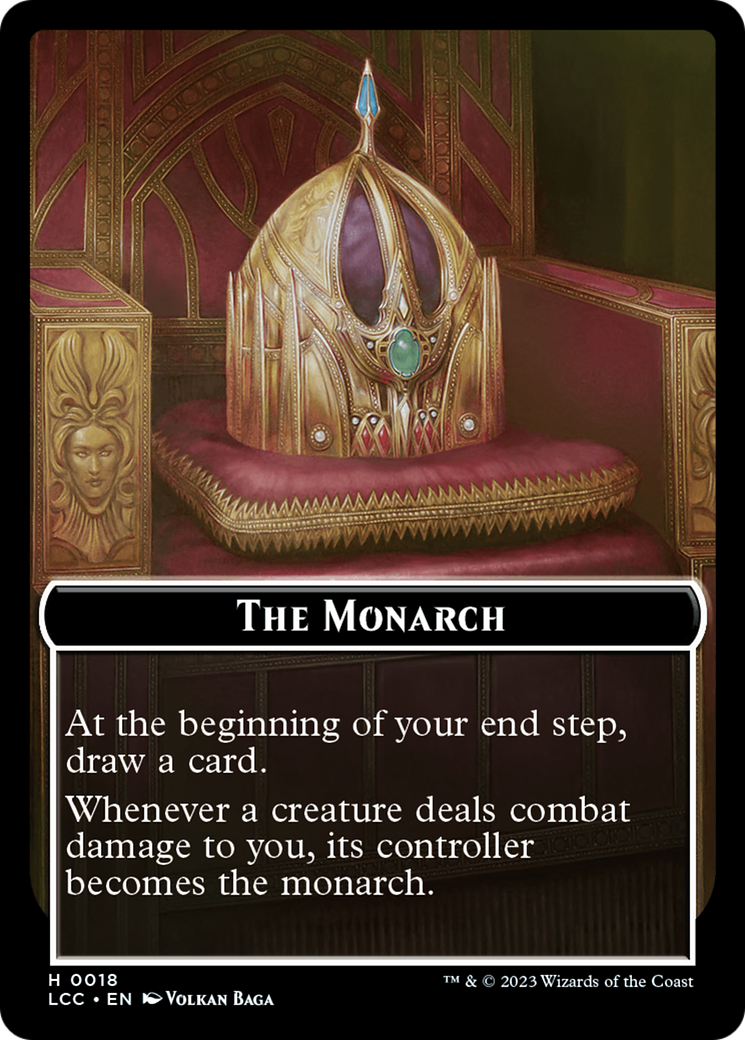 The Monarch // Pirate Double-Sided Token [The Lost Caverns of Ixalan Commander Tokens] | Card Citadel