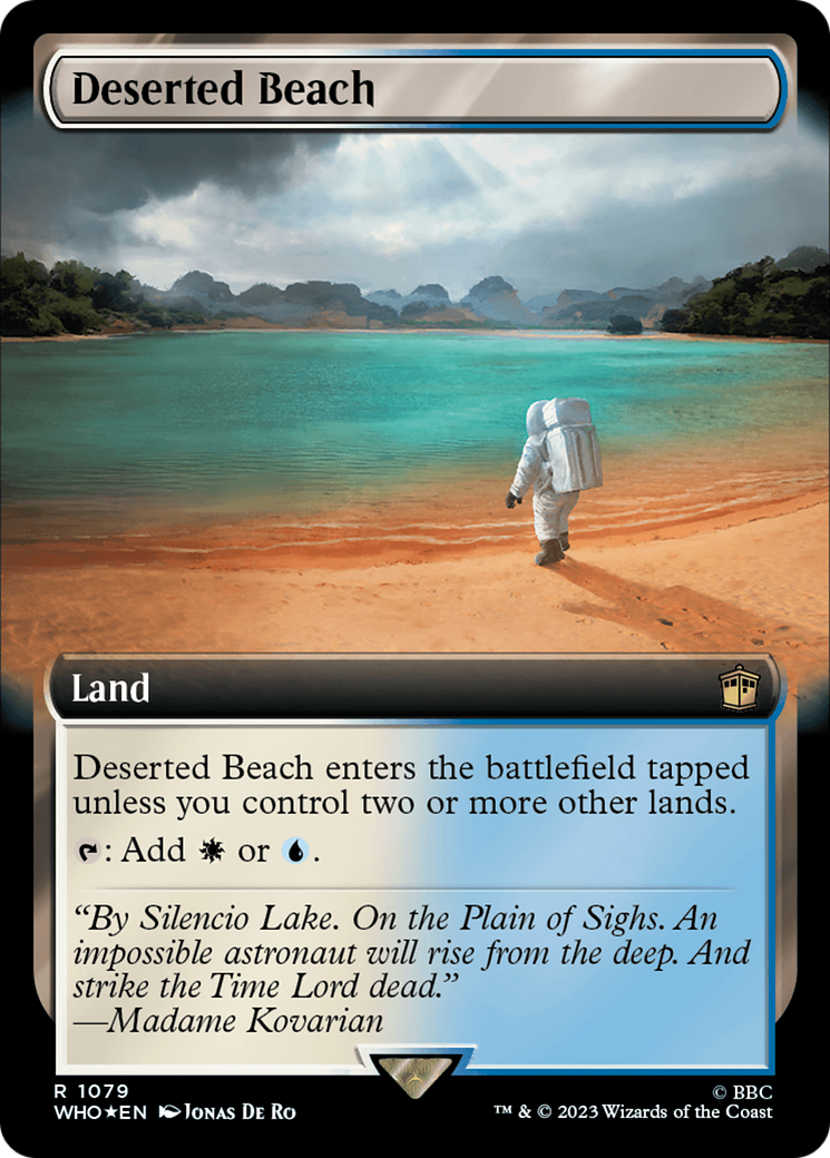 Deserted Beach (Extended Art) (Surge Foil) [Doctor Who] | Card Citadel