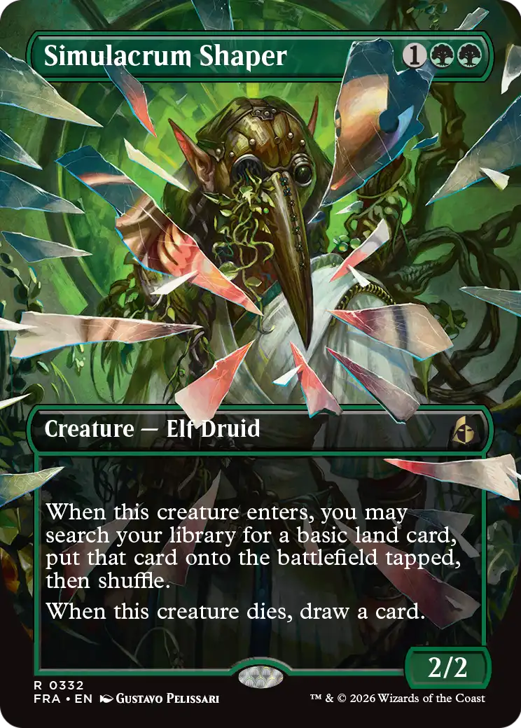 Simulacrum Shaper (Borderless) [Reality Fracture] | Card Citadel