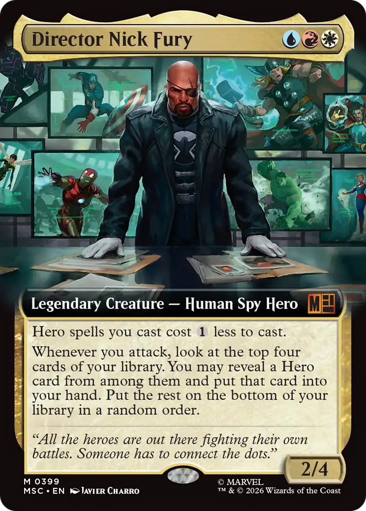 Director Nick Fury (Extended Art) [Marvel Super Heroes Commander] | Card Citadel