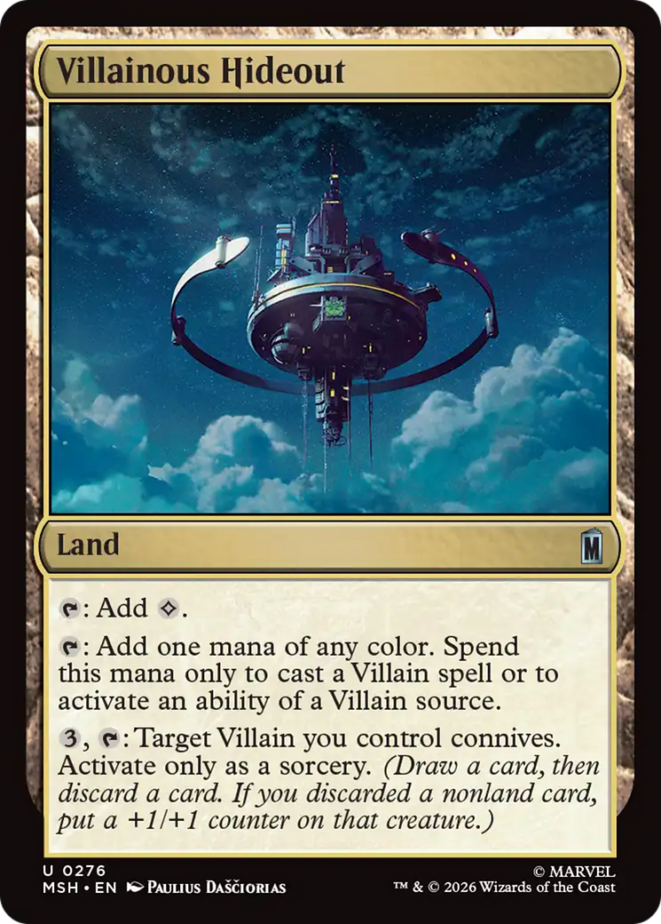 Villainous Hideout [Marvel Super Heroes] | Card Citadel
