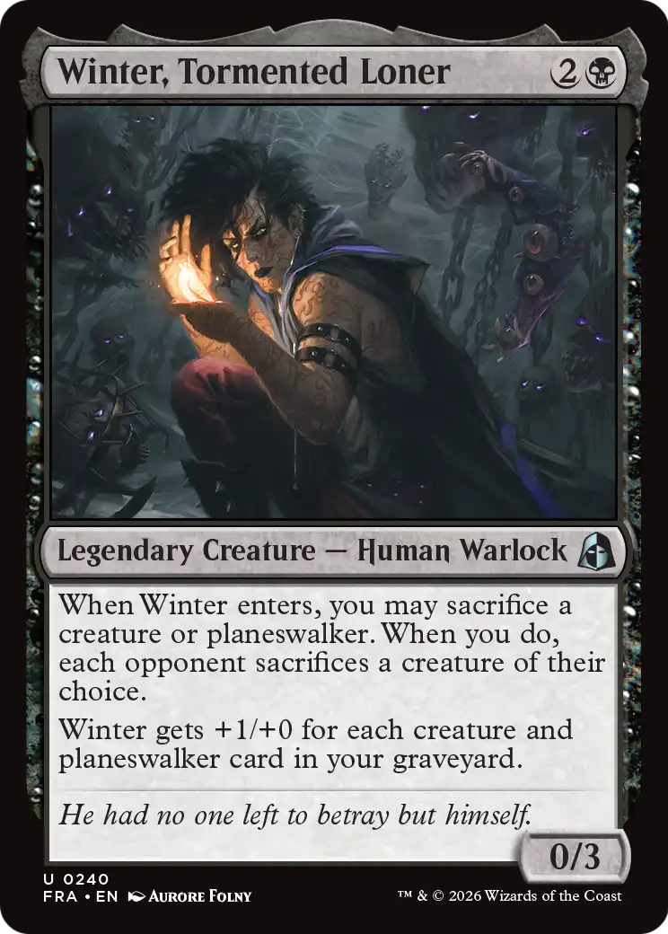 Winter, Tormented Loner [Reality Fracture] | Card Citadel