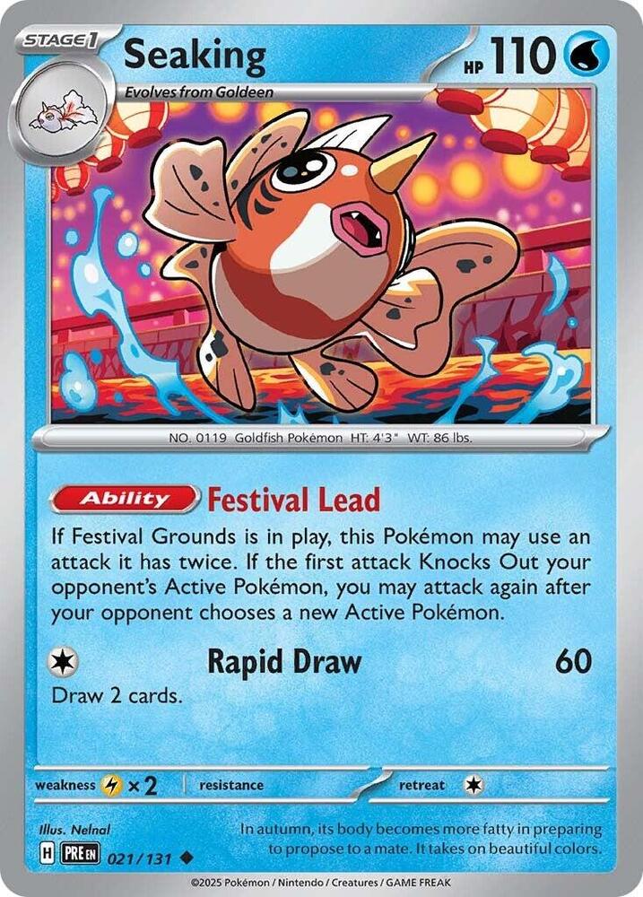 Seaking (021/131) [Scarlet & Violet: Prismatic Evolutions] | Card Citadel