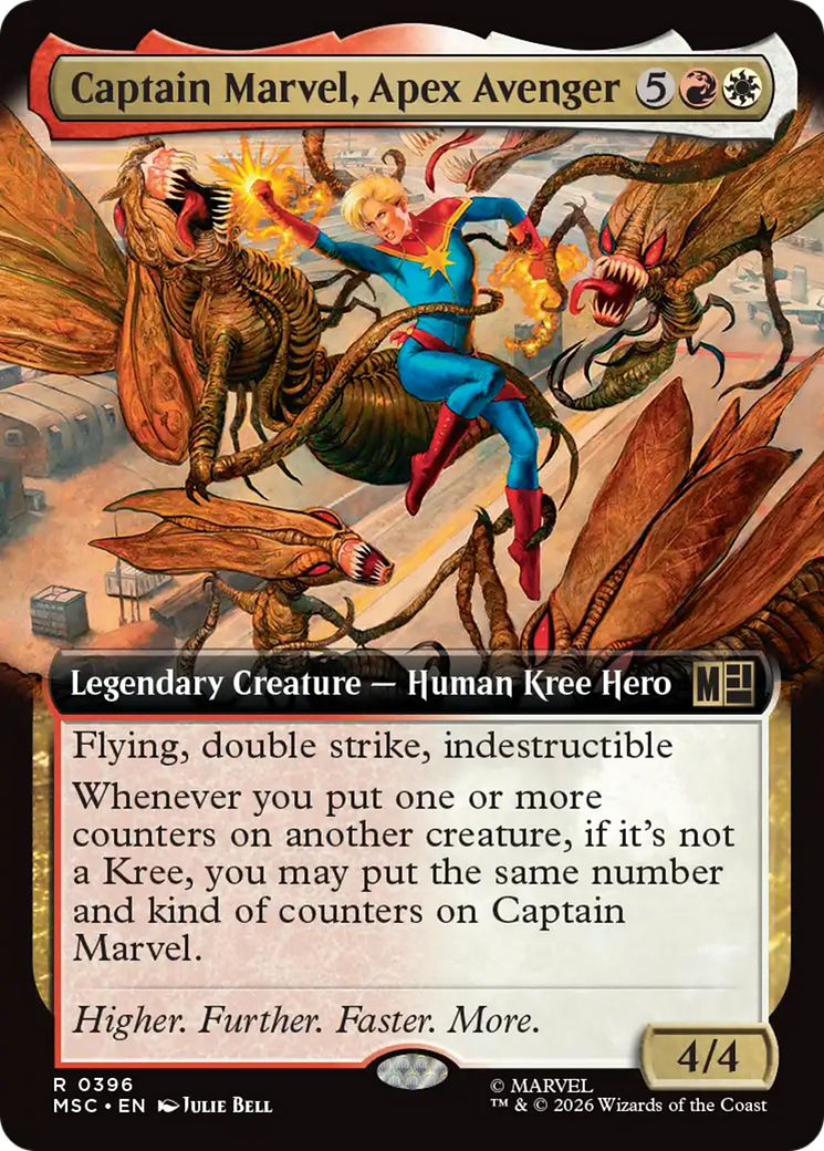 Captain Marvel, Apex Avenger (Extended Art) [Marvel Super Heroes Commander] | Card Citadel