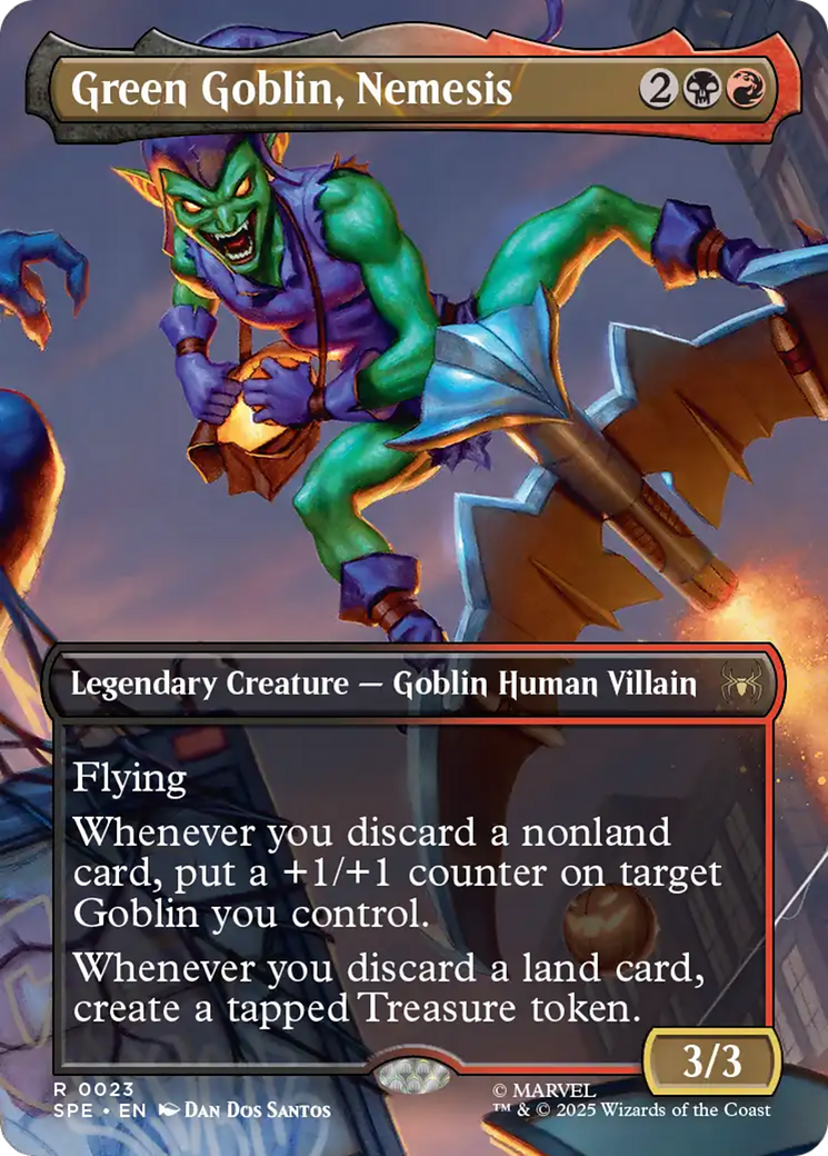 Green Goblin, Nemesis (Borderless) [Marvel's Spider-Man: Eternal-Legal] | Card Citadel