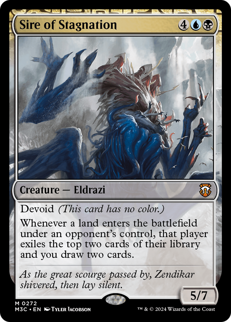 Sire of Stagnation (Ripple Foil) [Modern Horizons 3 Commander] | Card Citadel