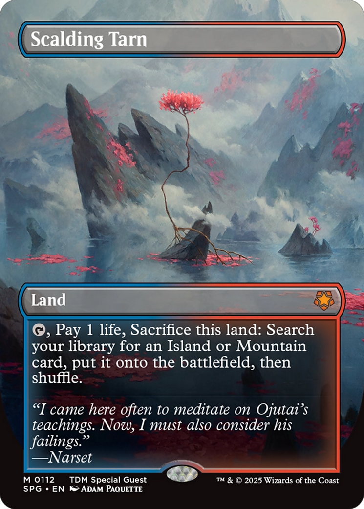 Scalding Tarn (Borderless) [Tarkir: Dragonstorm Special Guests] | Card Citadel
